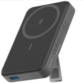 باور بانك مغناطيسي لاسلكي Anker 10000mAh، شحن سريع 20W، حامل مدمج، معتمد للطيران، حجم صغير للسفر، متوافق مع آيفون